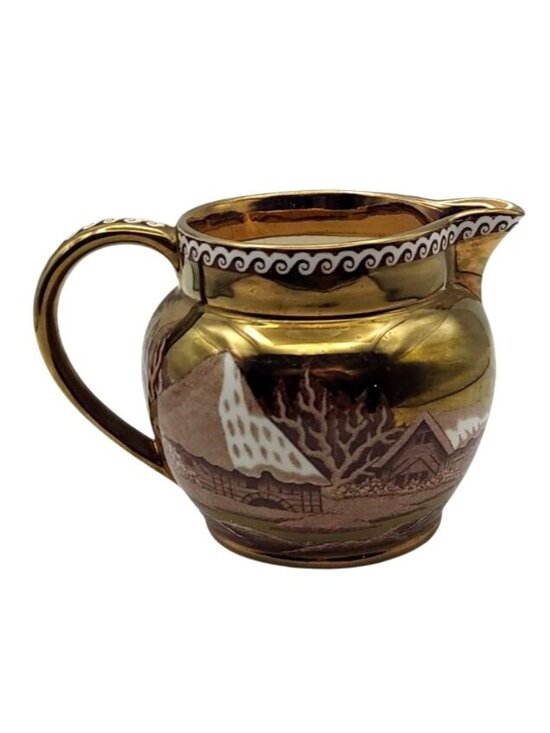 Wedgwood Other - Wedgwood Copper Luster Creamer Fallow Deer Etruria & Barlaston England Vintage